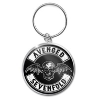 Avenged Sevenfold Logo Death Bat Crest Keychain