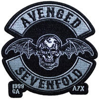 Avenged Sevenfold Death Bat Crest Cut Out Embroidered Patch