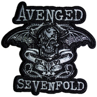 Avenged Sevenfold Death Bat Banner Cut Out Embroidered Patch
