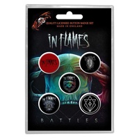 In Flames Battles Button Badge Pack