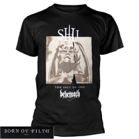 Behemoth The Shit Ov God Parchment Black Shirt