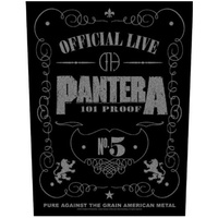 Pantera 101 Proof Back Patch