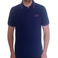 Black Sabbath Logo Navy Blue Polo Shirt