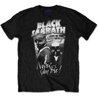 Black Sabbath Never Say Die 1978 Tour Shirt