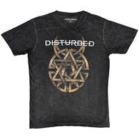 Disturbed Riveted Charcoal Wash Shirt