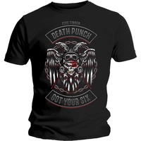 Five Finger Death Punch Biker Badge Shirt