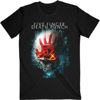 Five Finger Death Punch Interface Skull Shirt [Size: XXL]