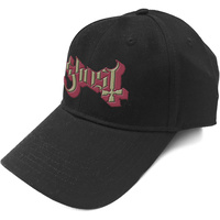 Ghost Logo Black Baseball Cap Hat