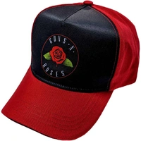Guns N Roses Rose Logo Red & Black Baseball Cap Hat