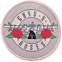 Guns N Roses Pistols Logo Grey Patch