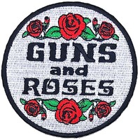 Guns N Roses White Circular Logo Patch