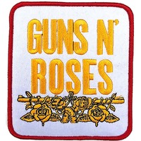 Guns N Roses White Stacked Logo Patch