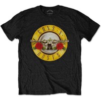 Guns N Roses Classic Bullet Logo Black Shirt