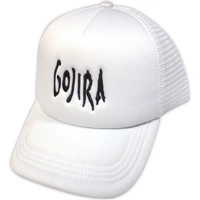 Gojira Logo White Mesh Back Cap Hat