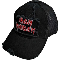 Iron Maiden Scuffed Logo Mesh Back Cap Hat