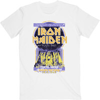 Iron Maiden Powerslave Japan Flyer White Shirt