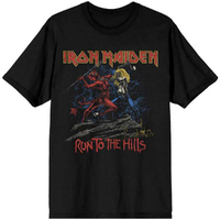 Iron Maiden Number Of Beast Run To The Hills Distressed Shirt