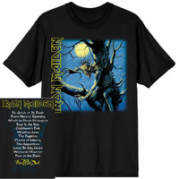 Iron Maiden Fear Of The Dark Track List Shirt