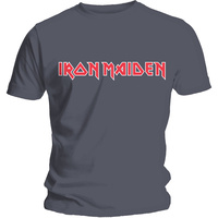 Iron Maiden Classic Logo Charcoal Shirt
