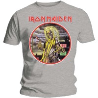 Iron Maiden Killers Circle Grey Shirt