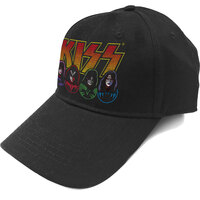 Kiss Logo Faces & Icons Baseball Cap Hat
