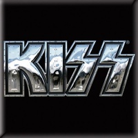 Kiss Chrome Logo Magnet