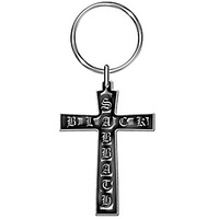 Black Sabbath Cross Keychain