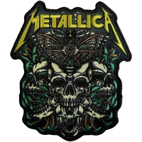 Metallica Moth Into Flame Woven Patch