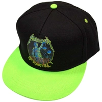 Metallica And Justice For All Black & Green Snapback Cap Hat