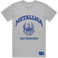 Metallica College Crest Grey Shirt