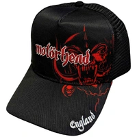Motorhead England Red Warpig Mesh Back Cap Hat
