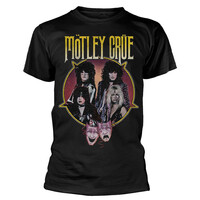 Motley Crue Theatre Of Pain Pentagram Photo Shirt