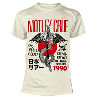 Motley Crue Dr Feelgood Japan Tour 1990 Beige Shirt