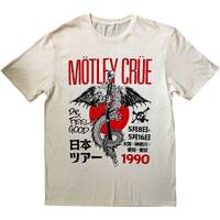 Motley Crue Dr Feelgood Japan Tour 1990 Beige Shirt