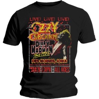 Ozzy Osbourne Diary Of A Madman Iowa Tour Shirt