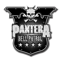 Pantera Hell Patrol Shield Metal Pin Badge