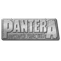Pantera Cowboys From Hell Logo Metal Pin Badge
