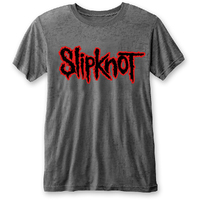 Slipknot Logo Burnout Charcoal Shirt