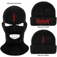 Slipknot Embroidered Logo Balaclava Beanie Mask