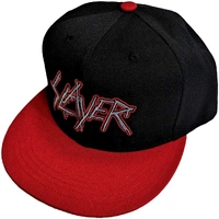 Slayer Dripping Logo Red & Black Snapback Cap Hat