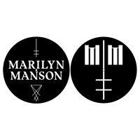 Marilyn Manson Logo Cross Turntable Slipmat Set