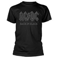 AC/DC Back In Black Grey Logo Shirt