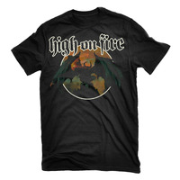 High On Fire Blessed Black Wings Shirt