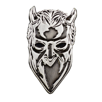 Ghost Nameless Ghoul Antique Nickel Metal Pin Badge