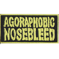 Agoraphobic Nosebleed Yellow Logo Patch