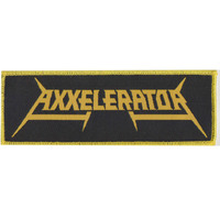 Axxelerator Yellow Logo Black Patch