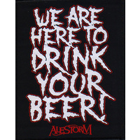 Alestorm We Are Here To Drink Your Beer Patch