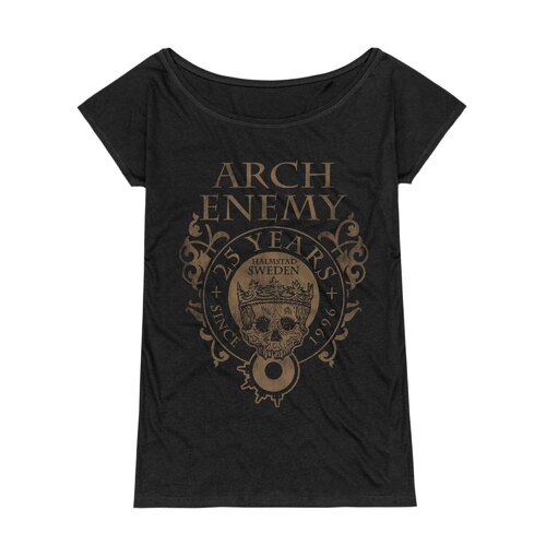 Arch Enemy 25 Years Crest Girlie Loose Fit Shirt [Size: S]