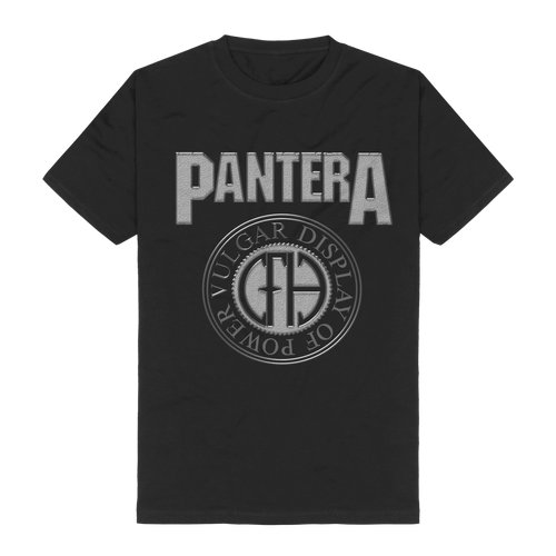 Pantera Vulgar Display Of Power Circle T-Shirt [Size: L]