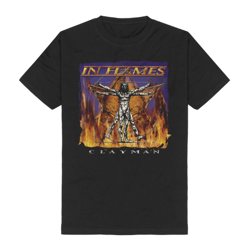In Flames Clayman Cover T-Shirt [Size: M]